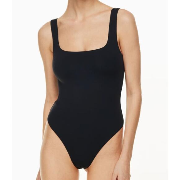 Babaton Black Square Neck Bodysuit - Picture 1 of 4